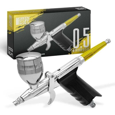 Green Stuff World Stříkací airbrush pistole GSW s ergonomickou rukojetí a tryskou 0,5 mm