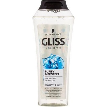 Schwarzkopf Gliss Kur Kur Purify and Protect šampón na poškodené vlasy 250 ml
