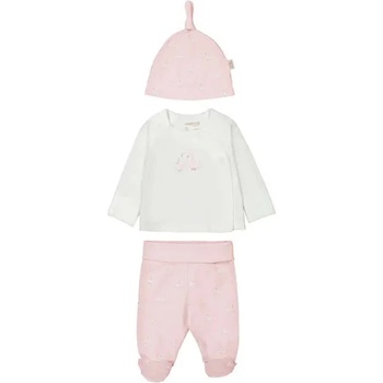 Mayoral Сет ританки розов цвят, бяла блуза и розова шапка за новородено момиче Mayoral