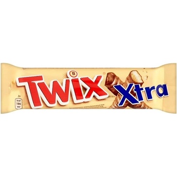 Mars Карамелена бисквита Twix Xtra потопена в млечен шоколад 2 х 37.5гр