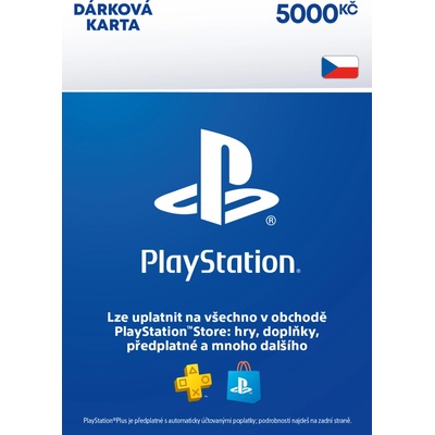 PlayStation predplatená karta 5000 Kč