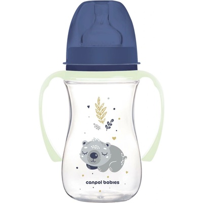 Canpol Babies EasyStart Lahvička Antikoliková 35/237_blu Sleepy Koala modrá 240ml