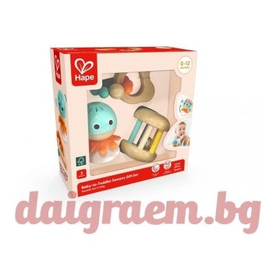 Hape Бебешки сензорен комплект, 3 части, hape Е0126 (h0126)