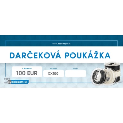 DARČEKOVÁ POUKÁŽKA v hodnote 100 EUR