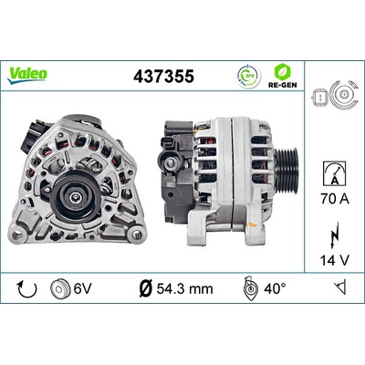 Alternátor VALEO 437355