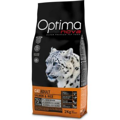 OPTIMANOVA Cat Adult Sterilised Losos a Rýže 2 kg