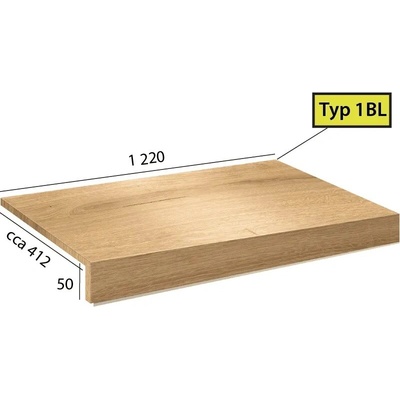 Karndean International Ecoline Step - 1 BL schod bez nosu 9591 Dub kráľovský svetlý