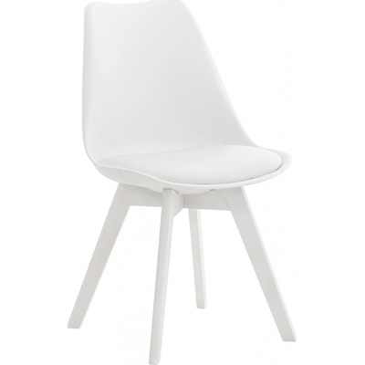 Design Shop Linares plast dřevěné nohy bílá Bílá