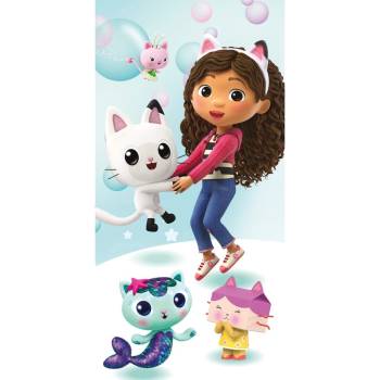 Jerry Fabrics Памучна бебешка кърпа 70x140 cm Gabby's Dollhouse - Jerry Fabrics (23TW246)