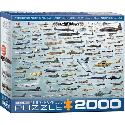 EUROGRAPHICS Vojenská letadla 2000 dielov