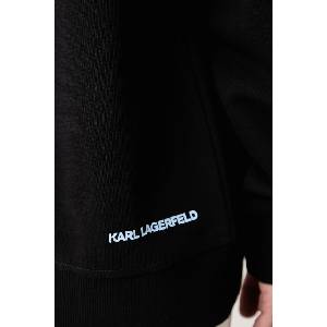 KARL LAGERFELD суичър с качулка дамски от памук (B4W20061)
