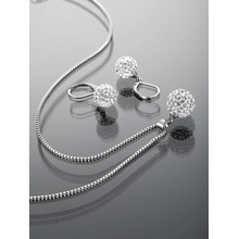 Prosperk souprava ocelová kuličky Swarovski čiré S4678