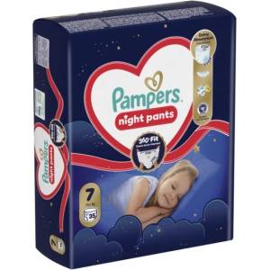 Pampers Нощни гащички Pampers Night Pants 7 (15+ кг. ) - 35 броя