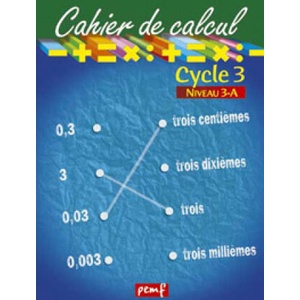 Cahier de calcul cycle 3 niveau 3a (2008)