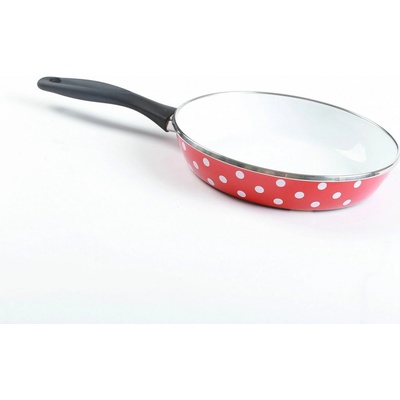 Belis Smaltovaná bílý puntík 24 cm