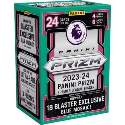 Panini 2023-2024 Prizm Premier League Blaster Box Blue Mosaic Prizms