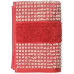Juna Кърпа Check 50 x 100 см цвят червен пясък (615031)