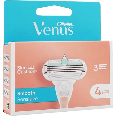 Gillette Venus Smooth Sensitive сменяеми глави 4 бр