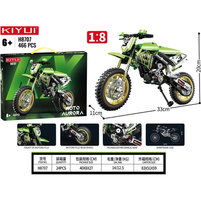 KIYUI H8707 Stavebnice motocyklu 466 dílků