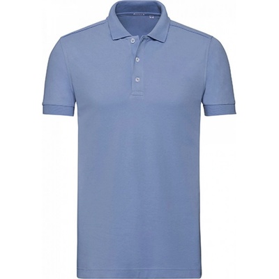 Russell strečové polo tričko s límečkem a krátkými rukávy nebeská Z566 modrá