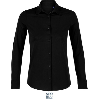 Neoblu Balthazar Women dámská košile s dl. rukávem černá deep