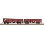 Piko Комплект от два открити товарни вагона със графити fs vi (28310)