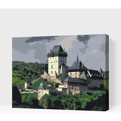 Painting Queens Painting Queens Hrad Karlštejn 3 80 x 100 cm bez rámu a bez vypnutí plátna PBN/KARLSTEJNCASTLE3/80X100/WO
