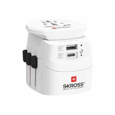 Адаптер SKROSS PRO Light USB, 1.302472, World, Бял