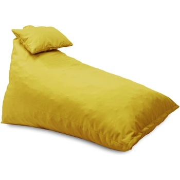 Pufrelax Пуф шезлонг и декортаивна възглавница Kudos, водоустойчив, Жълт