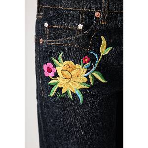 Kenzo дънки straight дамски (FG62DP2426U1)