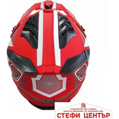 Paolo Кросова Каска 127 - XL - Red/ White (721336)