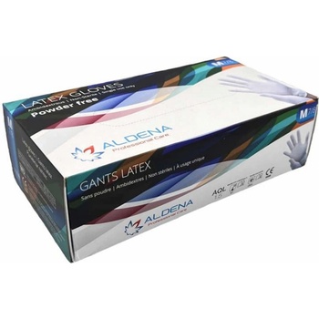 Aldena Ръкавици, латексови, L, нестерилни, без пудра, 100 броя (3800042200584)
