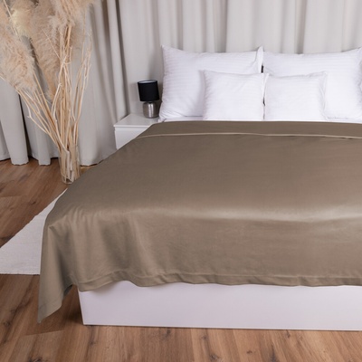 Biante Zamatový prehoz na posteľ Velvet Prémium SVP-005 Svetlo hnedý 220x240 cm