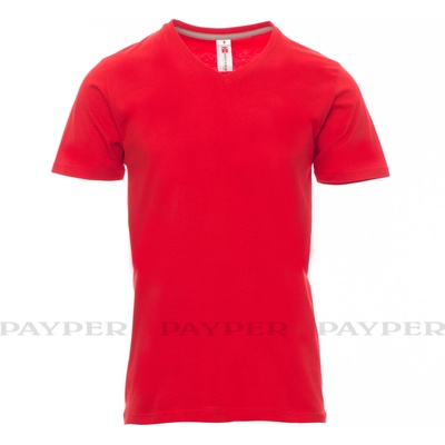 Payper V-NECK tričko bordová