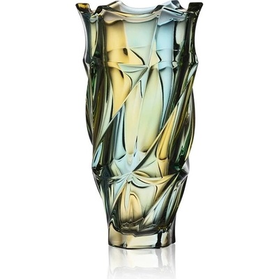 BOHEMIA TREASURY KRIŠTÁĽOVÁ VÁZA BOHEMIA FLAMENCO LEMON 300MM