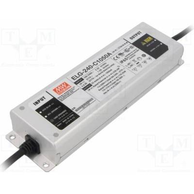 MEAN WELL ELG-240-C1050A Napájecí zdroj: spínaný; LED; 240W; 114÷228VDC; 525÷1050mA; IP65