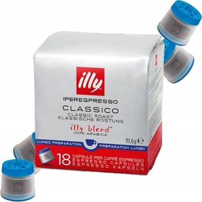Illy iperEspresso HES Classico Lungo kávové kapsle 18 ks