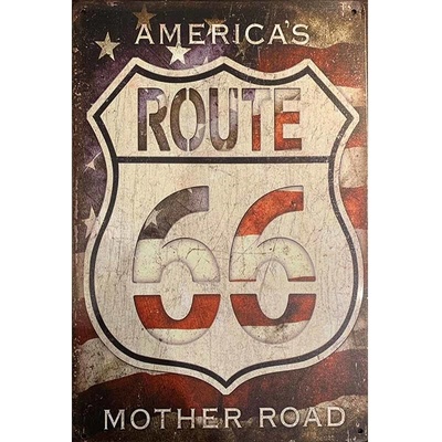 Ceduľa Route 66 Mother Road