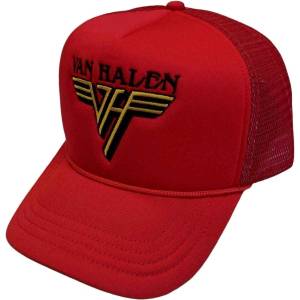 Van Halen Text & Yellow Logo Шапка с козирка Red & Black UNI (VHMBCAP02R)