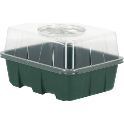 Skleník pro sazenice ECO, zelený 18x14x6cm, INDOOR|Esschert Design
