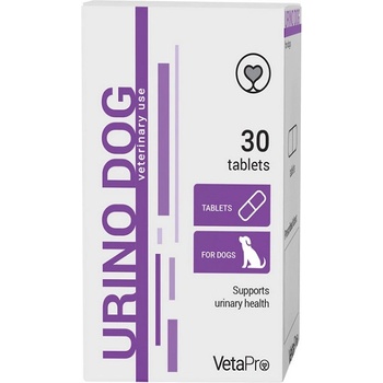 VetaPro UrinoDog doplnok pre psy s infekciami dolných močových ciest 30 tbl