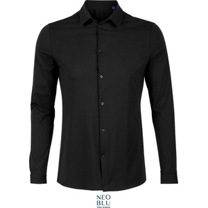 Neoblu 3198 BALTHAZAR MEN / Мъжка риза с дълъг ръкав - наситено черна XL (243198n1104)