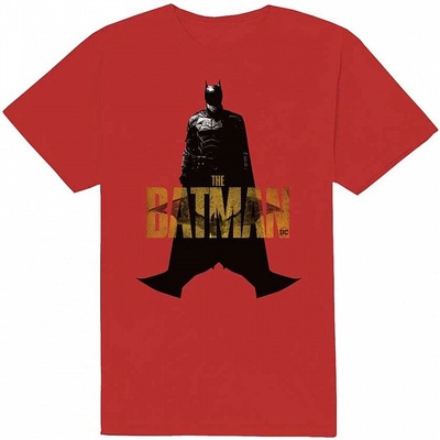 Batman tričko The Batman Yellow Text red