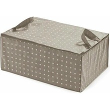 Compactor Textilný úložný box na perinu Rivoli 70 x 50 x 30 cm hnedá
