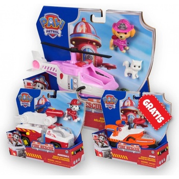 ПРОМОЦИЯ: Пес патрул Fire Rescue превозни средства Скай + Маршал + Зума Безплатно (AS_6072661_6072660_6072684)