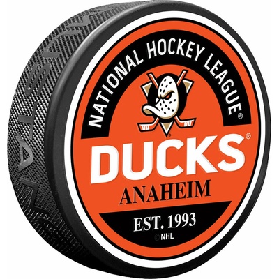 Mustang Puk Anaheim Ducks NHL Block Textured Puck