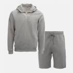 Firetrap Мъжки екип Firetrap Hood Shirt and short Set Mens - Grey