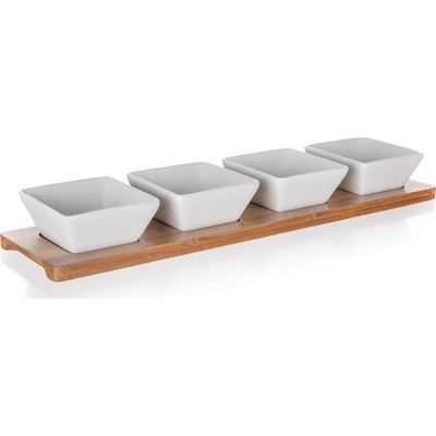 Banquet Sada servírovací Brillante Bamboo 40x9,5cm 5 dílů