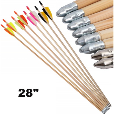 Black Flash Dřevěný šíp Finjo s přírodními pery BF 28" max 30lbs