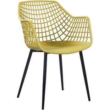 Image 1 of Horecano HORECANO-TOKYO-Стол 56х57х84cm ЖЪЛТО/ЧЕРНО (HC-42399) (0142399)